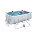 Басейн каркасний Bestway прямокутний 412х201х122 см фільтр-насос 56456