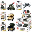 Конструктор SLUBAN Builder Строитель: транспорт военный, 4 вида M38-B0596