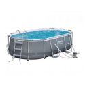 Бассейн каркасный Bestway овальный 424х250х100 см фильтр-насос 56620