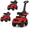 Каталка-толокар Bambi Racer 2в1 с родительской ручкой, красный M 4128L-3