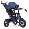 Велосипед трехколесный Turbotrike с ручкой, синий M 3115HA-11L