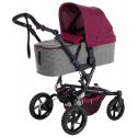 Візок дитячий Jane Crosswalk Micro універсальний 2в1 сіро-бордовий S93
