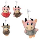 Мягкая игрушка корова, брелок, 4 цвета MP 2156
