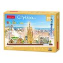 Трехмерный пазл Cubicfun City Line Barcelona MC256h