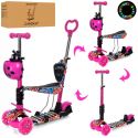 Самокат-беговел iTrike MAXI 5в1 розовый JR3058IWP17