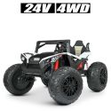 Электромобиль детский Bambi Racer джип на радиоуправлении белый M 4971EBLR-1(24V)