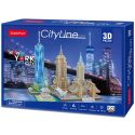 Трехмерный пазл Cubicfun City Line New York MC255h