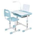 Школьная парта Bambi со стулом голубая M 5068-12