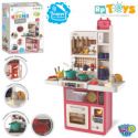 Детская кухня LimoToy мойка, духовка, плита, посуда, продукты 889-244