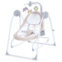 Шезлонг-гойдалка  2в1 EL CAMINO Emma бежева  ME 1076  Beige Stars