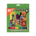 Олівці кольорові YES Minecraft Heroes 24 кольори 290740