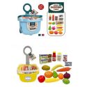 Тележка для супермаркета, продукты, подвижная ручка, 2 цвета 9934