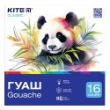 Гуаш Kite 16 колорів, 20 мл Kite Classic K-096