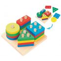 Дерев'яна іграшка Tree Toys Геометрика 16 фігур MD 0818