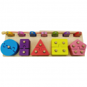 Деревянная игрушка Tree Toys Геометрика фигуры-пазлы MD 0824