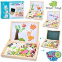 Дерев'яна дошка Tree Toys магнітна 2в1 двостороння 3 види MD 0815