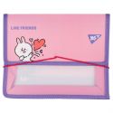 Папка для зошитів YES пластикова на резинці В5 Line Friends. Cony 492210