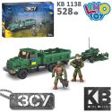 Конструктор Limo Toy військовий, машина, буксирована гаубиця M777, фігурки, 528 деталей KB 1138
