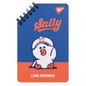 Блокнот YES 95х145 мм, 60 аркушів, подвійна спіраль Line Friends Sally 151756