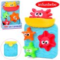 Игра для купания Limo toy водопад, краб-ковшик, присоска, микс цветов WPK333
