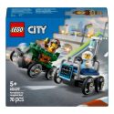 Конструктор LEGO City Літак проти лікарняного ліжка Набір для перегонів 60459