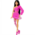 Кукла Barbie Deluxe style модница в розовом костюме HYV26