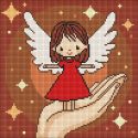 Алмазная мозаика Ideyka Ладонь чуда 30х30 см AMO8197