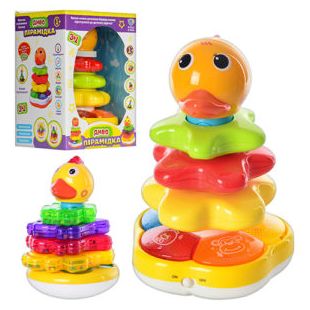 Гра для малюків 3в1 у вигляді пірамідки 7015-7040