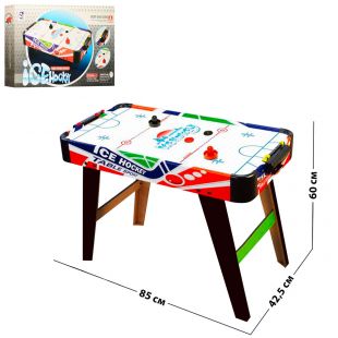Настольная игра Аэрохоккей деревянный на ножках ZC 3005+2