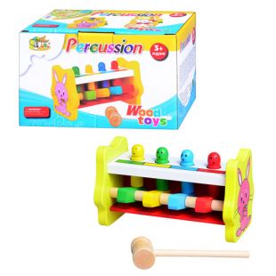 Дерев'яна іграшка WOODY Стукалка 2 види MD 0326