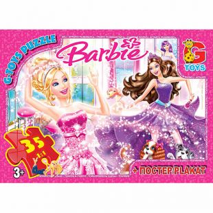 Пазли G-Toys із серії Barbie, 35 елементів BA001   в Україні