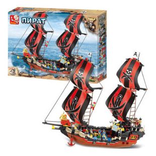 Конструктор SLUBAN Pirate Піратська серія, корабель, 632 деталей M38-B0129
