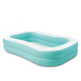 Бассейн детский Intex 229-152-48 см, прямоугольный, сливной клапан 57181