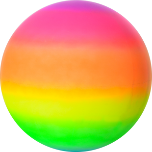 Мяч детский Rubber ball Радуга MS 0919