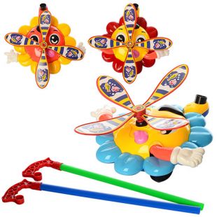 Каталка на палиці Joy Toy музикальна, рухає ручками і очками 363