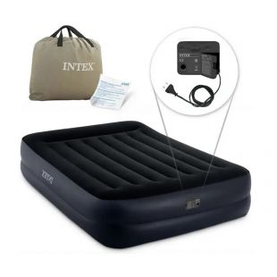 Надувная кровать Intex с встроенным электрическим насосом 64124