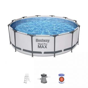 Бассейн каркасный Bestway круглый 366х100 см фильтр-насос 56418