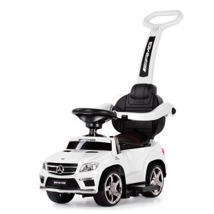 Каталка-толокар Bambi Racer 3в1 з батьківською ручкою, білий SX1578-1