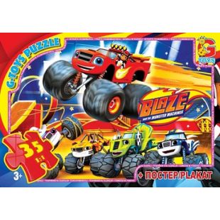 Пазли G-Toys із серії Blaze (Блейз), 35 елементів ZE002   в Україні
