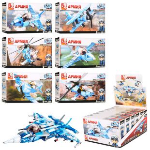 Конструктор SLUBAN Army Армія: військові літаки, 6 видів M38-B0666