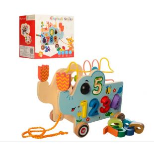 Сортер-каталка Wooden Toys Слон MD 1256