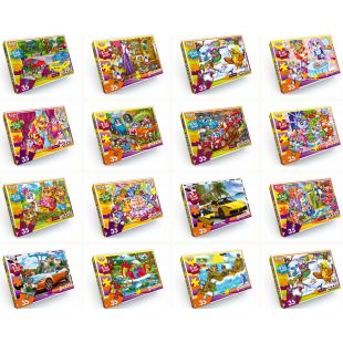 Пазлы Danko Toys 35 элементов S35-09-01,02,03,04...16