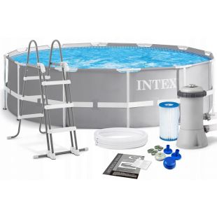 Басейн каркасний Intex круглий 366х99 см фільтр-насос 26716
