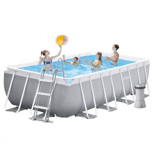 Басейн каркасний Intex прямокутний 488х244х107 см фільтр-насос 26792