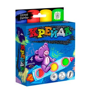 Мелки Danko Toys для рисования на асфальте, цветные, 4 шт. MEL-01-02U
