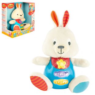 М'яка інтерактивна іграшка тварина WinFun зайчик 0687-NL