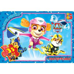Пазли G-Toys із серії Paw Patrol (Цуценячий патруль), 35 елементів PW0834   замовити