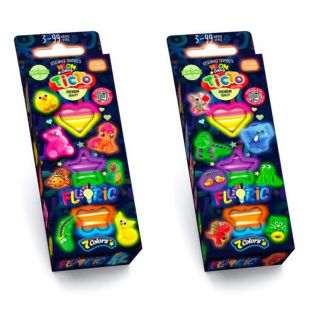Креативное творчество BUBBLE CLAY FLUORIC 6 цветов BBC-FL-6-01U,02U