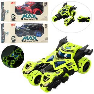 Машинка металлическая радиоуправляемая 2,4G, трюковая, 1:32, 3 в 1 MY66-M1221