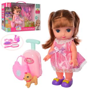 Кукла Rong Long с собачкой 8356